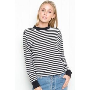 Brandy Melville black&white stripe long sleeve